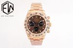 EW Factory ROLEX Daytona 40*12.4MM Cerachrom 904L Steel Brown Watch